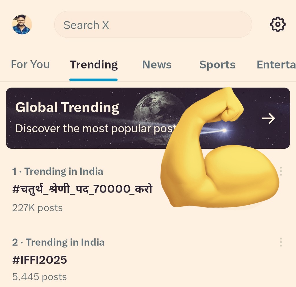 Radhemahwa's tweet image. राजस्थान में युवाओं की सबसे बड़ी मांग:

India No. 1 ✌️✌️
230K twitter Post 🤟🤟

#चतुर्थ_श्रेणी_पद_70000_करो
#चतुर्थ_श्रेणी_पद_70000_करो