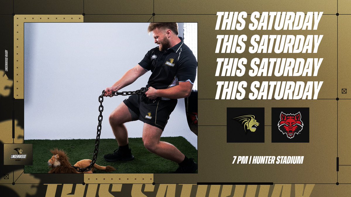 Two days out! 🦁🔥
Lions vs. Arkansas State is almost here — Saturday night under the lights! Don’t miss the student apparel raffle 🎁, club rugby tailgate 🍔, Golden Line performance 🎶, and more.
Let’s pack the place and bring the roar.