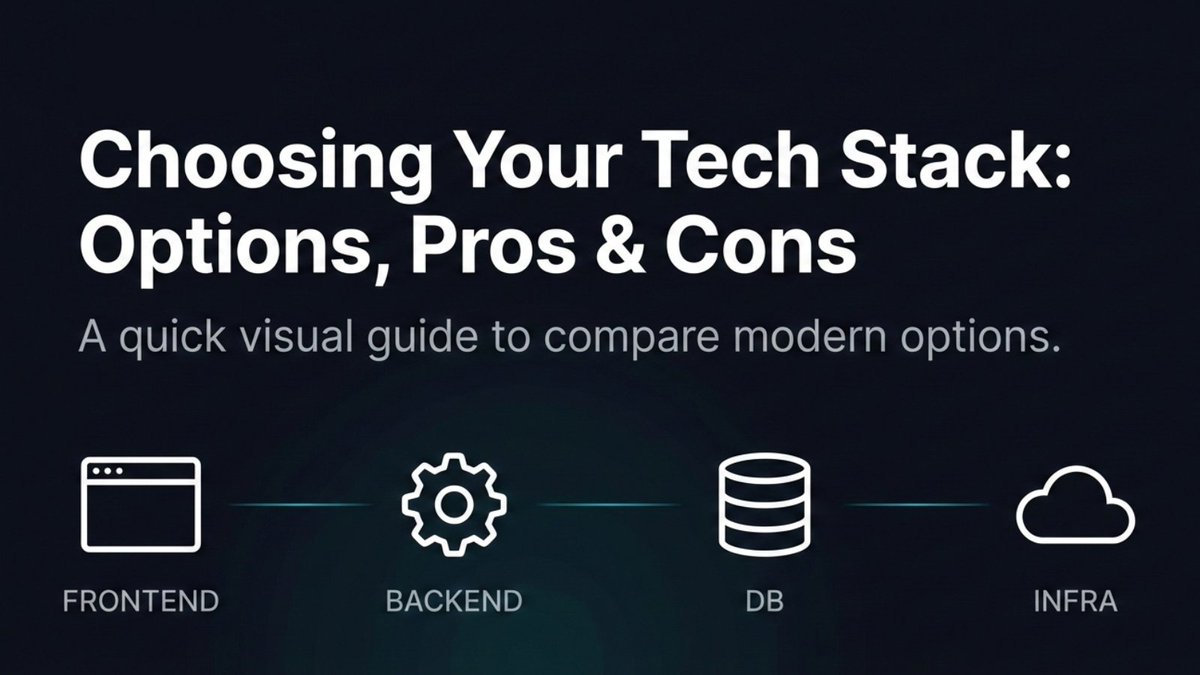 OMascatinho's tweet image. Choosing the right tech stack can make or break your product. 🚀
Here’s a clear breakdown of the most popular stacks — with real pros &amp;amp; cons to help you decide faster.
Swipe the carousel and pick the one that fits your roadmap.
#TechStack #WebDevelopment #SaaS #Developers…