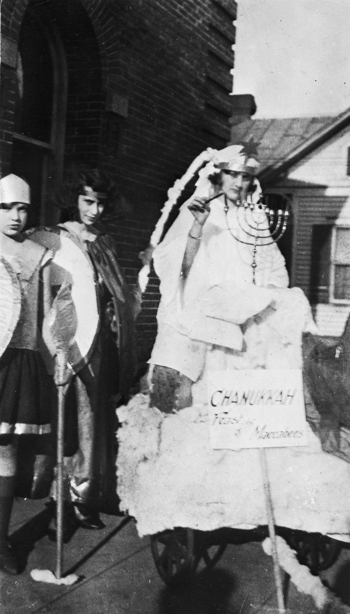 StateLibraryFL's tweet image. #HappyHanukkah. Here’s a young lady lighting the menorah at her synagogue in 1923. @FLMemory