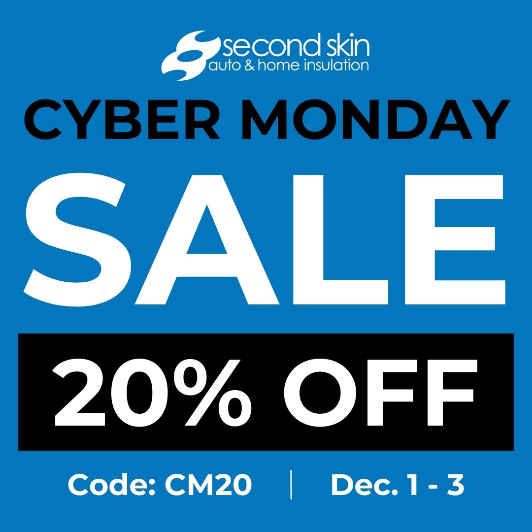 Black Friday 👀. And this year we’re going BIG.
🔥 20% OFF everything
 🚚 FREE shipping in the US
 🎟 Code: BF20
 📅 Nov 21–30
 🛒 secondskinaudio.com
Get ready to quiet your car, home, office, or commercial space with the best sound &amp; heat insulation materials in the game.