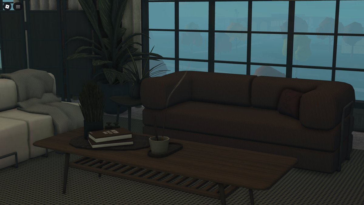 Bloxexdex's tweet image. Here’s a living room I made with the new items!

#ROBLOX 
#robloxbloxburg 
#bloxburgbuilds