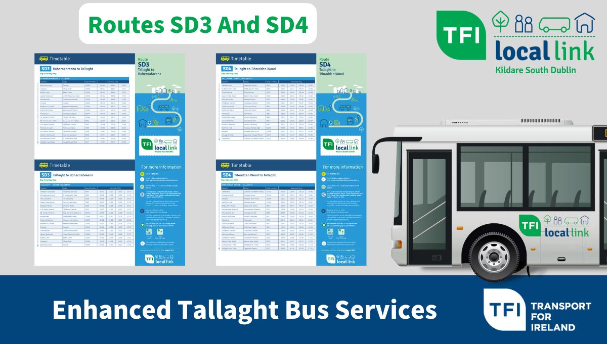 Explore the Dublin Mountains with Local Link! 

The Local Link Kildare South Dublin routes SD3 and SD4 run every Saturday, giving you convenient access to some of the best recreation spots in the Dublin Mountains 🌄

Plan your adventure this weekend!

locallinkkildaresouthdublin.ie/timetables/