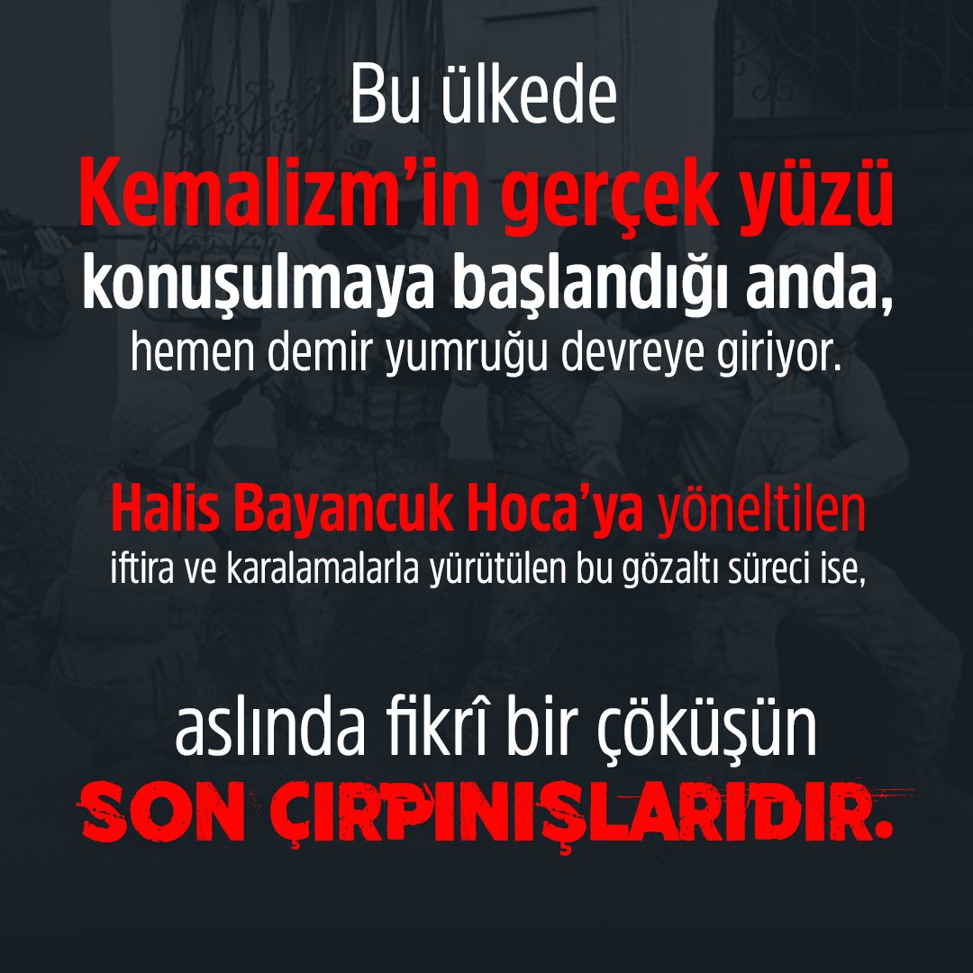 Kemalizm, küfür olan laiklik ve Demokrasiyi getirip Allah'ın şeriatın yerine koydu ve ahmak Müslümanlar da kendilerine yapılan en büyük ihaneti bilinçsizce destekleme noktasına ve safında yer aldılar halen de alıyorlar...!

#KemalizmKurbanArıyor