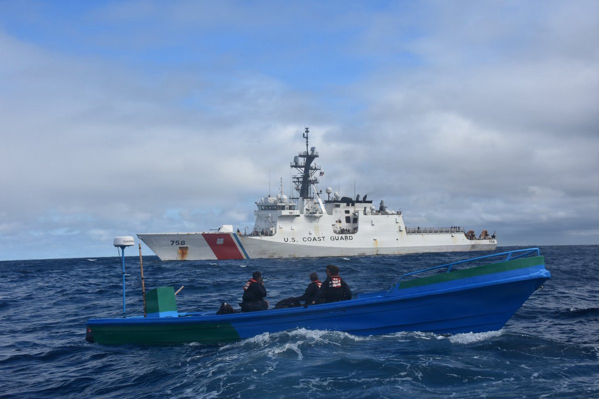 Breaking911's tweet image. ANOTHER MAJOR WIN! Coast Guard Cutter Stone offloaded 49,010 pounds of narcotics worth $362 million, setting a record for the most cocaine seized by a U.S. Coast Guard cutter in a single patrol.