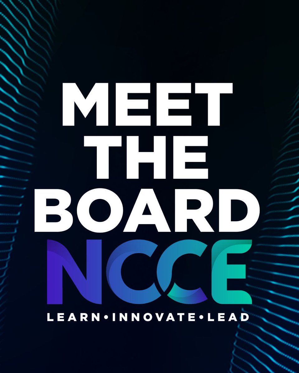 NCCE_EdTech's tweet image. Meet The NCCE Board of Directors! They plays a critical role in guiding the strategic direction of our organization.
