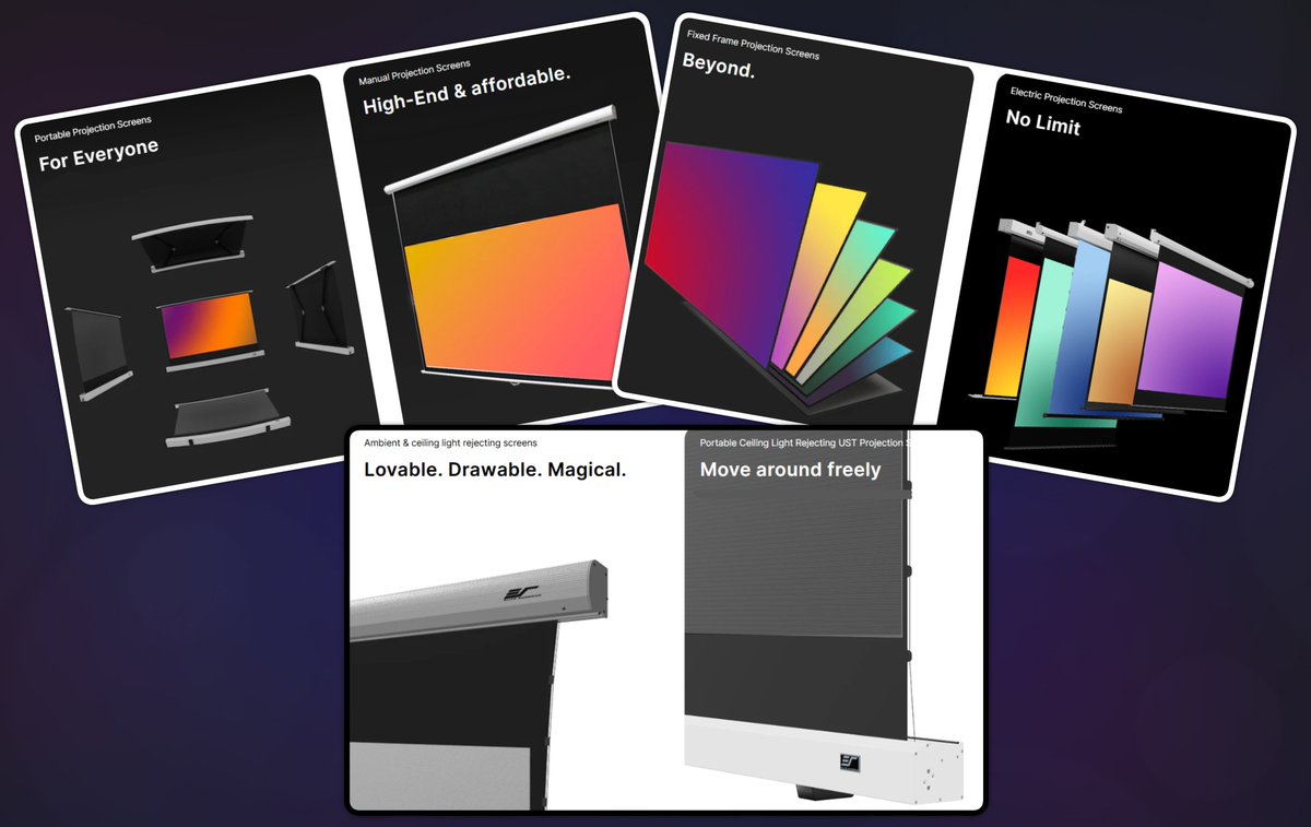 Orangeolive7's tweet image. GET 5% OFF using the name in the link below!

Elite Screens offers High-quality projector screens for home cinemas, meeting rooms &amp;amp; for outdoors. 

elitescreens.eu/orangeolive7

#gift #coupon #Deals #homedecor #homecinema #theatre #ShopNow #xmas #holidayseason #holidayshopping…