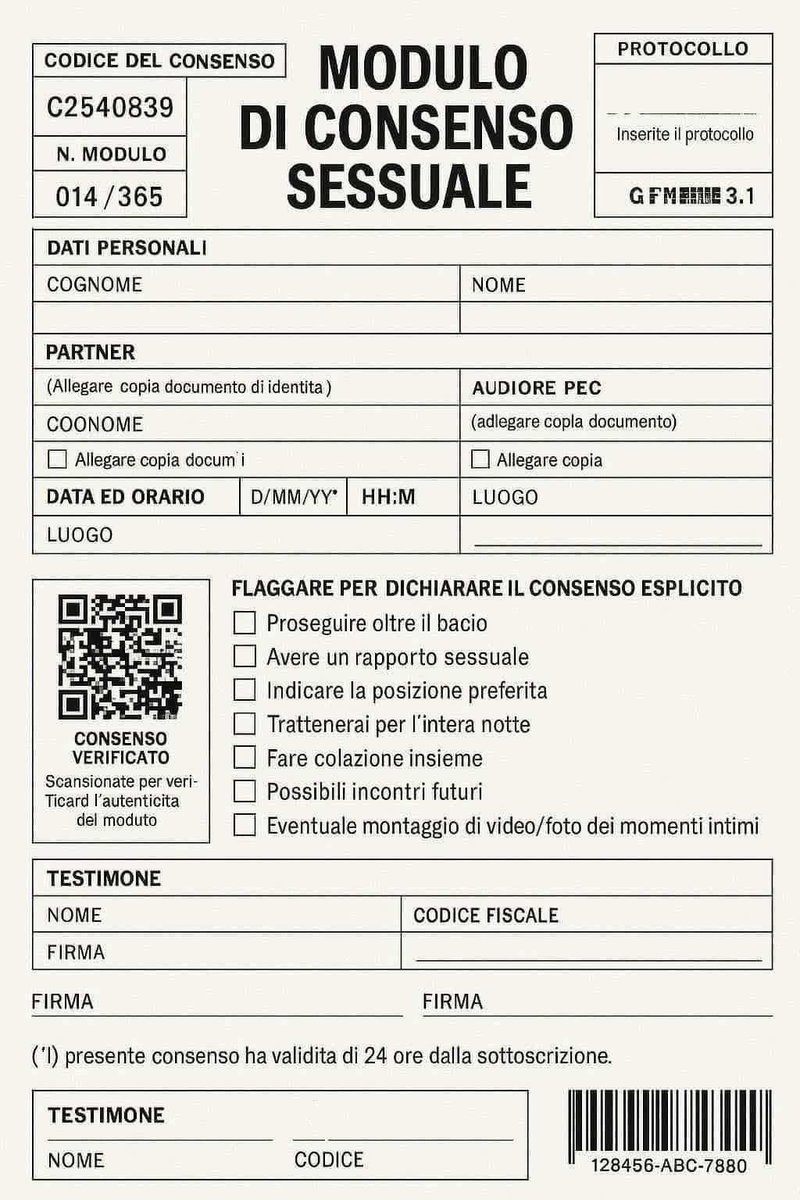 publiedCloud's tweet image. Modulo conseSsuale. 

L&apos;idiozia liquida #femminardista si conferma per quel che è. 

Prendetevi un gattino. Ve lo meritate.