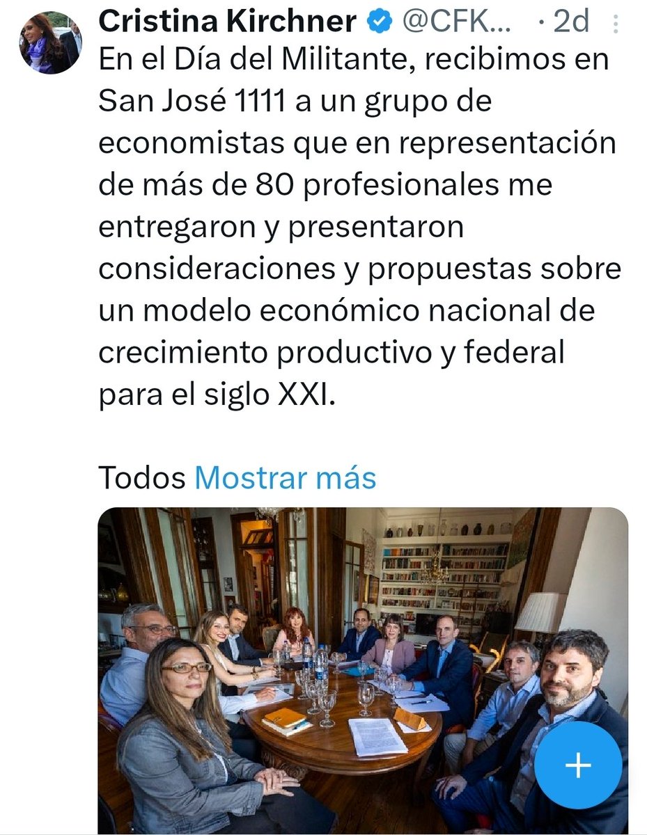 luispulo's tweet image. Ahí tiene la publicación de CFK