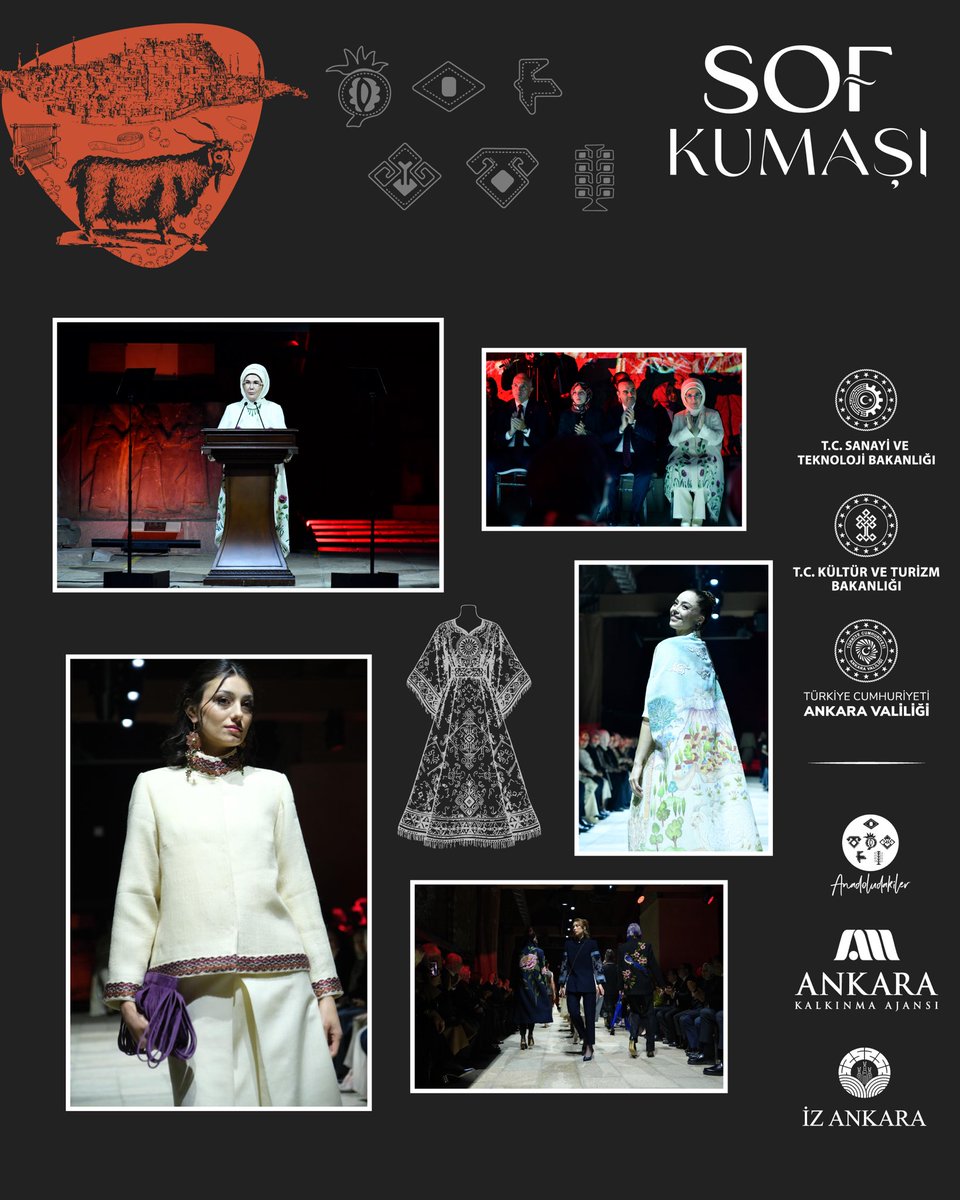 KalkinmaAjansGM's tweet image. Anadoludakiler: Sof’un Zamansız Yolculuğu

Ankara’nın yüzyıllar boyunca koruduğu zarafetin sembolü olan “Sof” kumaşın yeniden doğuşuna tanıklık ettik. 

Sayın Emine Erdoğan Hanımefendi’nin teşrifleriyle gerçekleşen bu anlamlı buluşma; Bakanlığımız, Kültür ve Turizm Bakanlığı,…