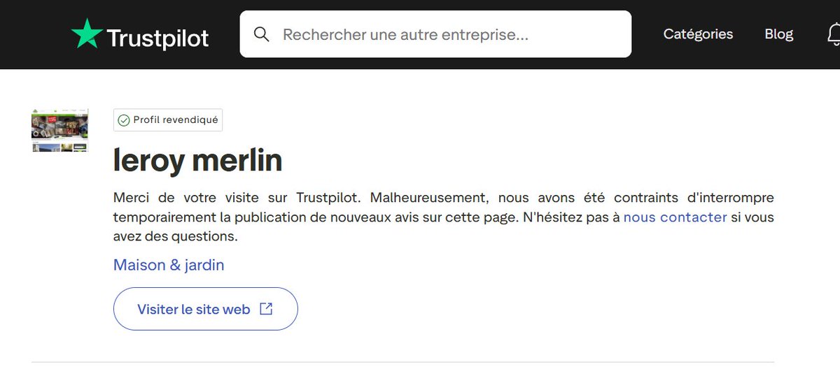 Bah alors <a href="/leroymerlinfr/">Leroy Merlin</a> ?
On assume pas le retour de bâton ?