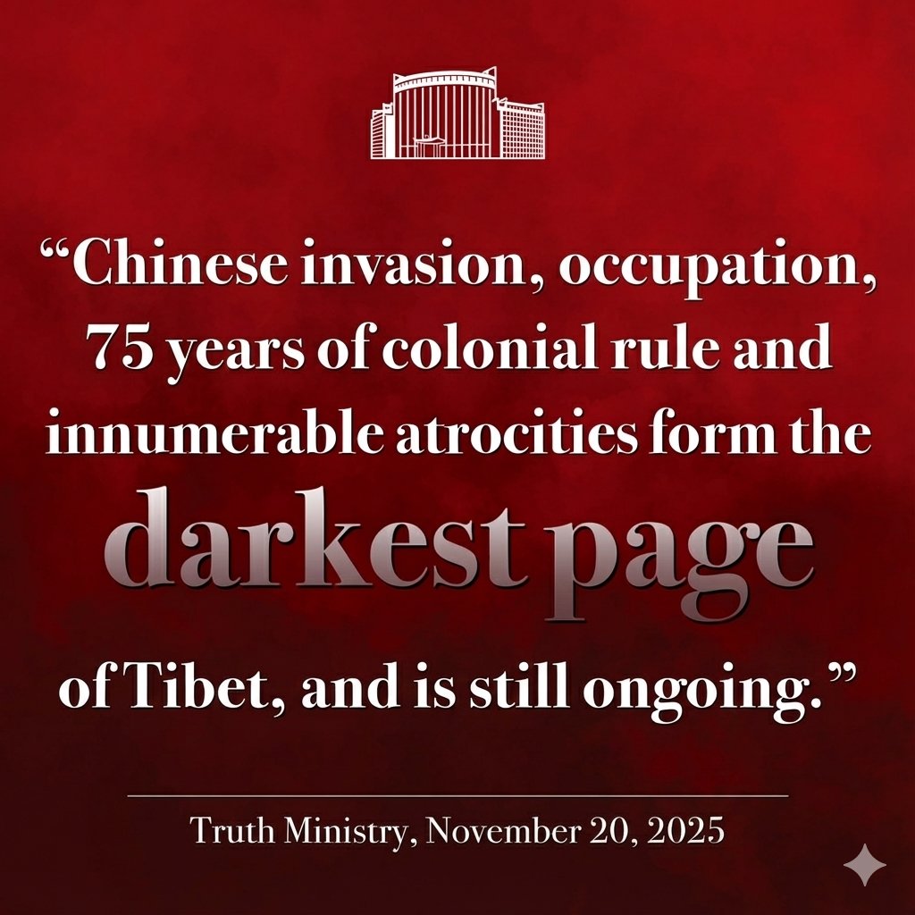 royngerng's tweet image. Since 1950, China forcibly occupied Tibet and exerted colonial rule for 75 years, or over half a century, and this is still ongoing.

Under Chinese occupation, Tibetans suffered enormously, have no political rights, no freedom of religious belief or freedom of culture whatsoever.