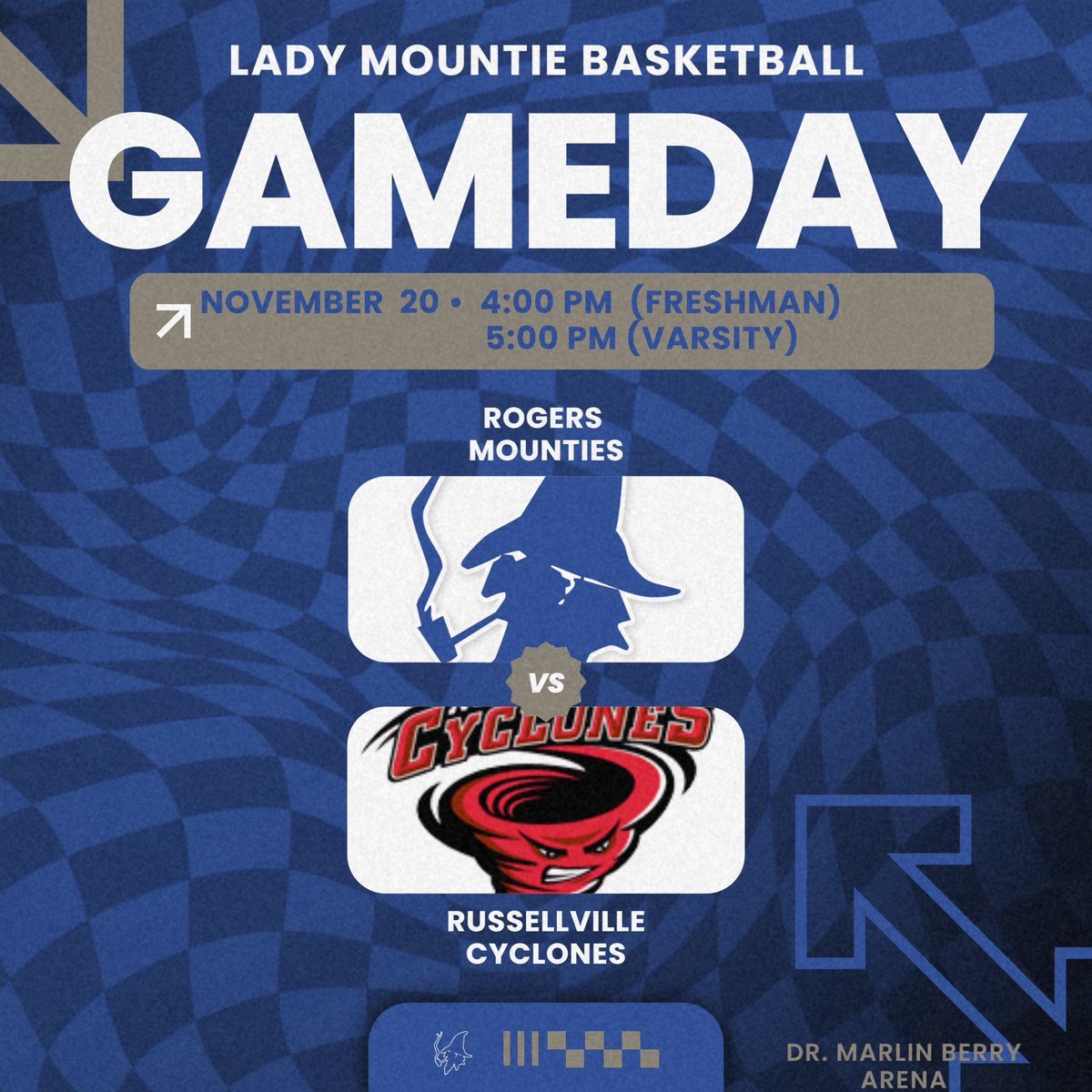mountiewbb's tweet image. 🏀WAKE UP, MOUNTIES! IT’S GAME DAY! 🏀

FRESHMAN
🏀 vs Russellville  
⏰ 4:00 PM 
📍RHS

VARSITY 
🏀 vs Russellville  
⏰ 5:00 PM 
📍RHS