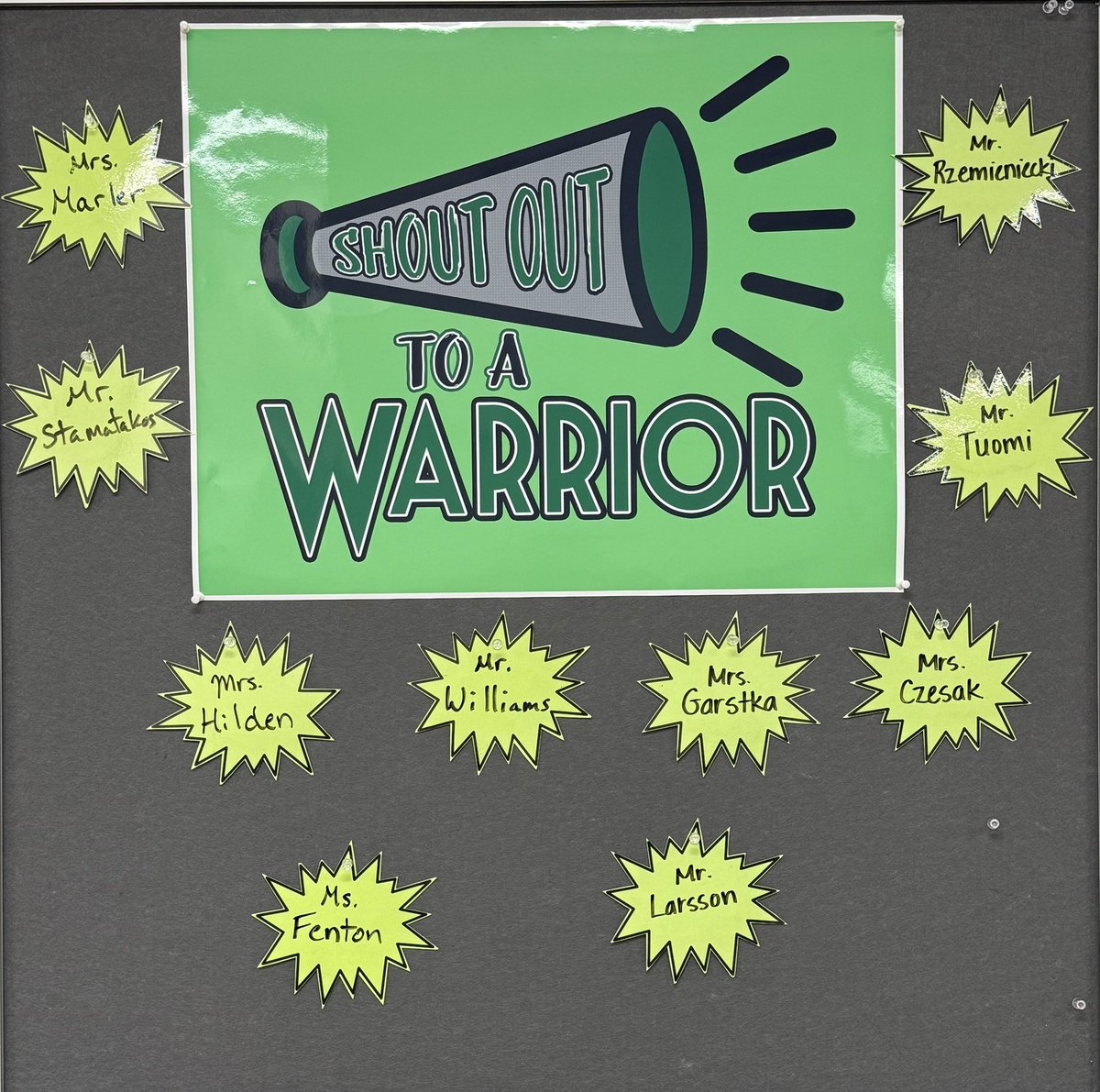 We have the best staff!  Shoutout to these staff members for the amazing things they do!