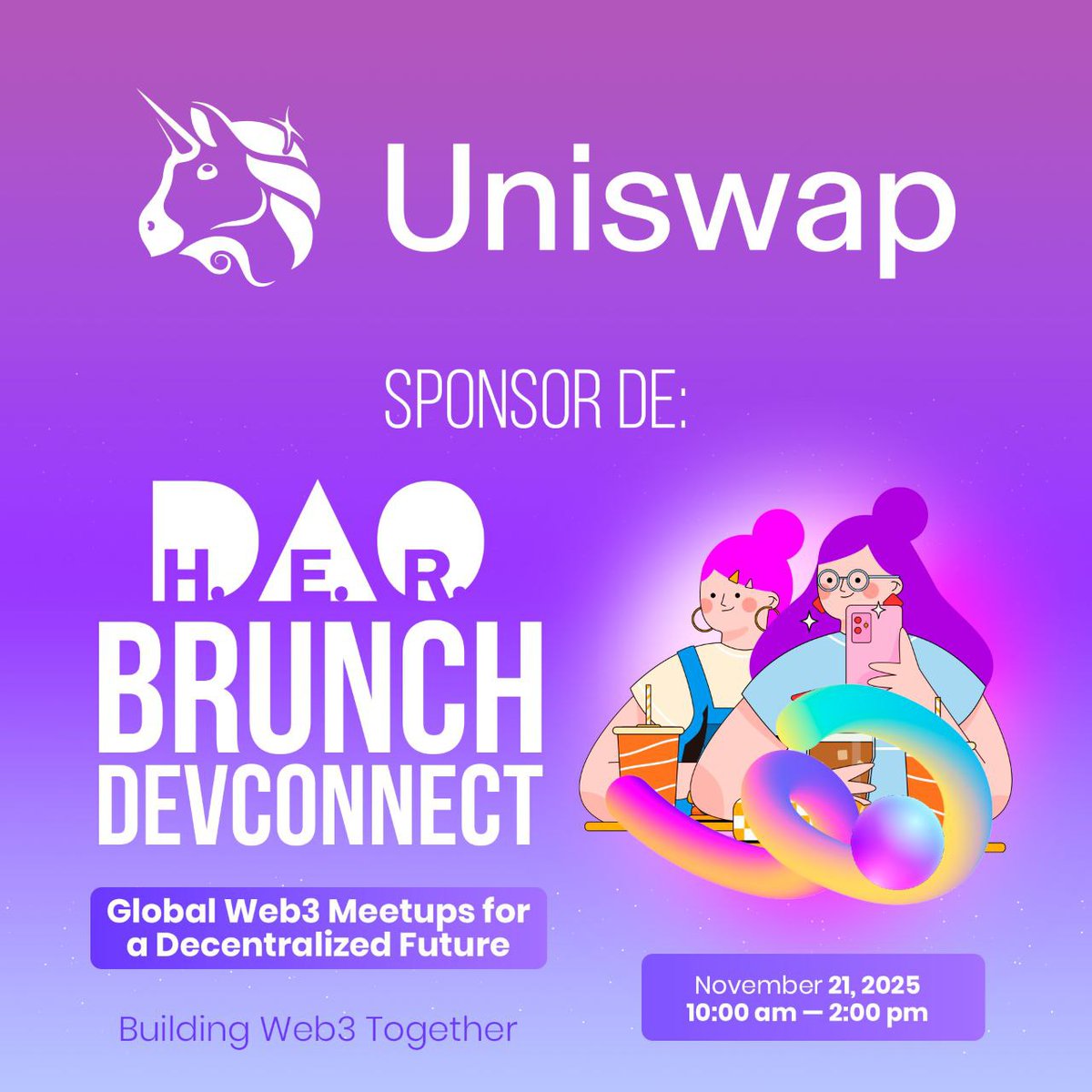 _HerDAO's tweet image. ✨H.E.R DAO X UNISWAP BRUNCH BUENOS AIRES

Amazing to work with @Uniswap again for this event bringing together talented and diverse individuals from our communities, along with friends who share the vision of building a more inclusive web3 ecosystem. 🌐

This gathering wouldn’t…