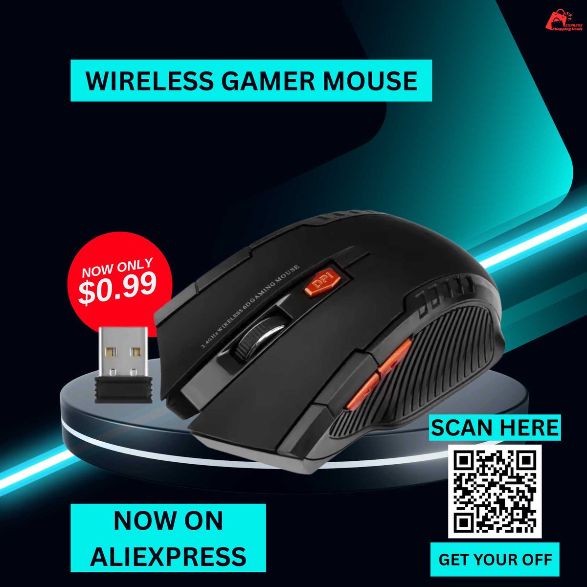 ESDOffers's tweet image. Get precision and comfort with the 2.4G Wireless Mouse! Featuring 1600DPI and 6 responsive buttons, this optical mouse is perfect for gamers and daily PC/laptop accessories. 

Available now on AliExpress!

#WirelessMouse

#PCGaming

#ComputerAccessories

#1600DPI