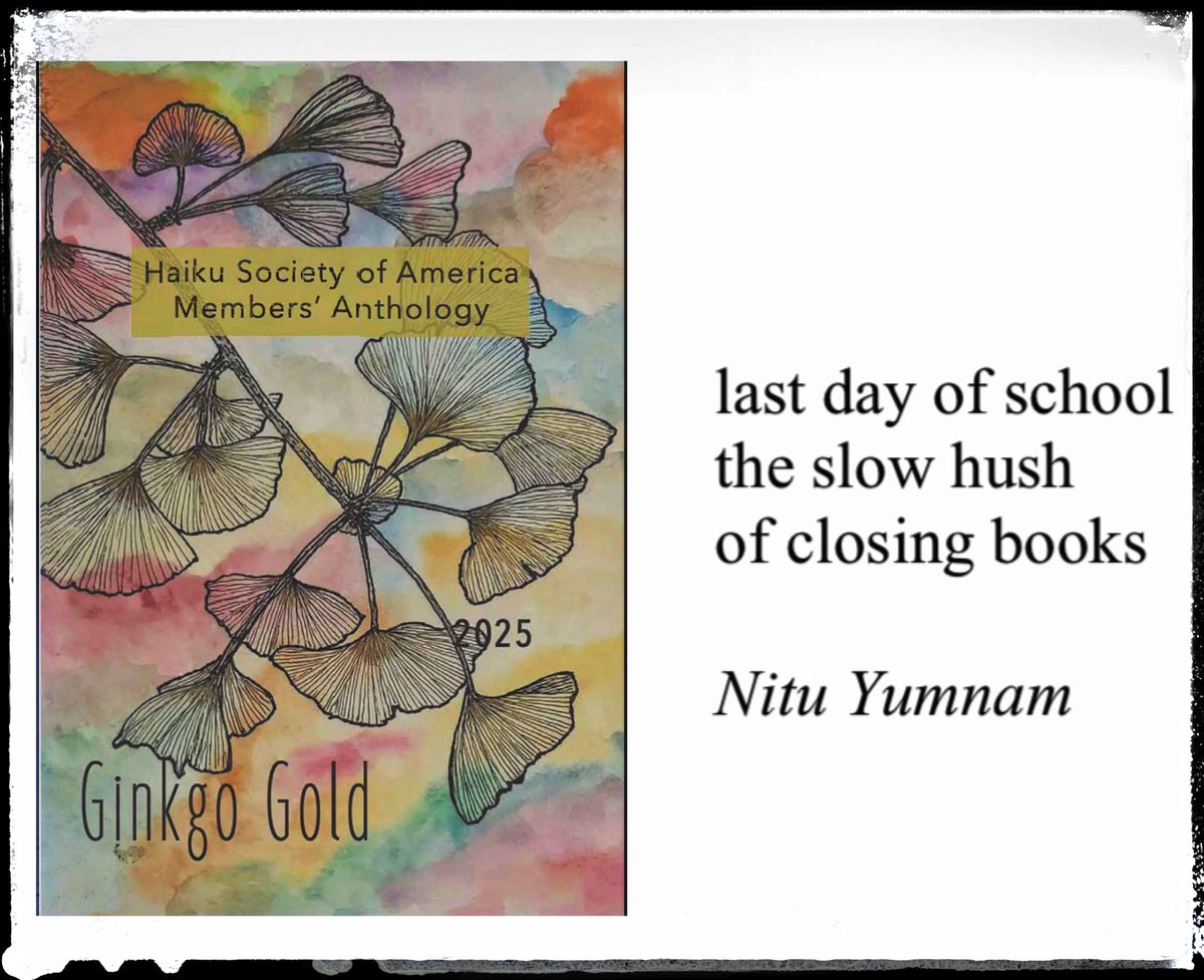 Pleased to be in the Haiku Society of America’s Members' Anthology 2025.

#haiku
