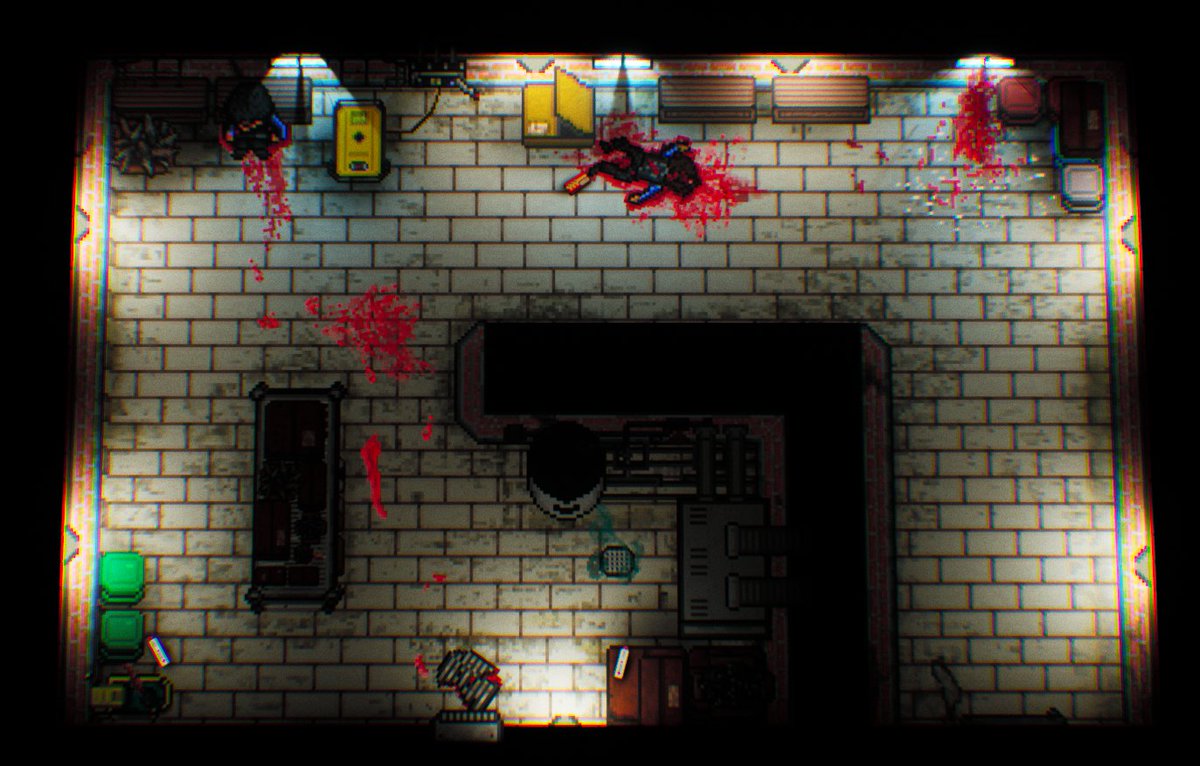 Happy #ShowcaseThursday!

Here's a fresh top-down pixel-art scene from the 2nd stage. Pushing atmosphere and tension by giving every room its own story.

Try the free demo now.

#SurvivalHorror #HorrorGames  #IndieGameDev #IndieHorror #HorrorCommunity #OC

store.steampowered.com/app/4014460/Ho…