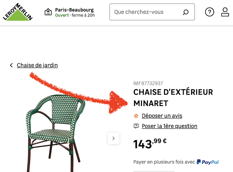 Garriberts's tweet image. Wow, ça va vite, chez Leroy-Merlin.