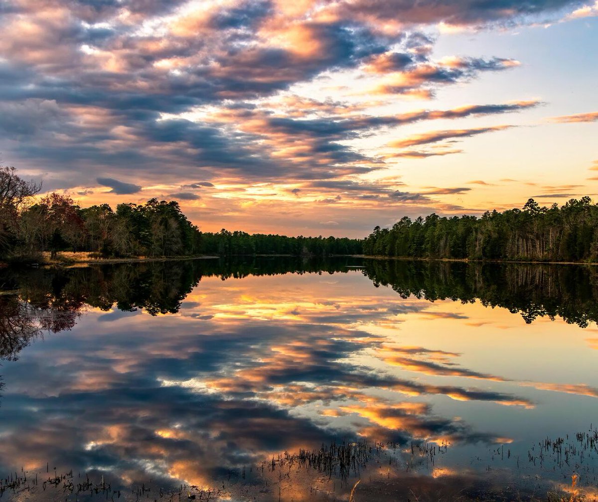 Enjoy #OurEarthPorn!
(Steal This Hashtag for your own &amp; join the community of Nature Addicts! )

Reflections of sunset on the lake at Batsto Village NJ (3831x3216) [OC] 
Photo Credit: mknox1 
.