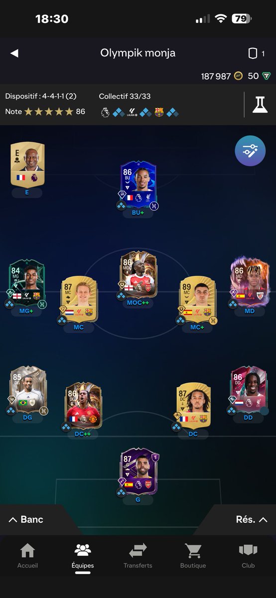 anthomonja's tweet photo. @ThipOff Salut thib . Que puis je améliorer dans cette équipe stp et question sur mon Marcelo qui a une évolution est-ce qu’il va évoluer ou pas après ? Merci 🙏 https://t.co/LxMLqbmdI9