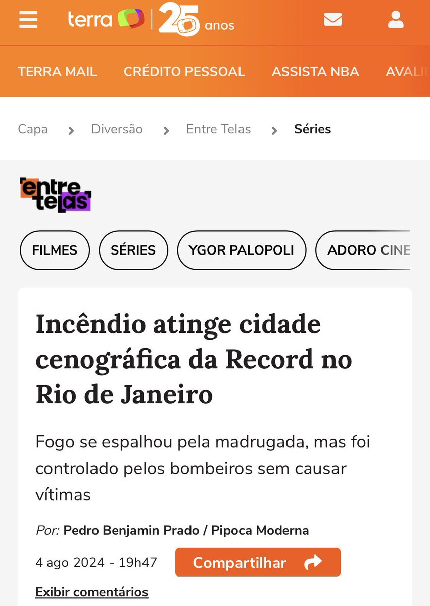 .<a href="/tinojunior/">Tino Junior</a> falando que a COP30 foi um vexame por conta do incêndio que aconteceu no pavilhão 

se incêndio for termômetro de sucesso….