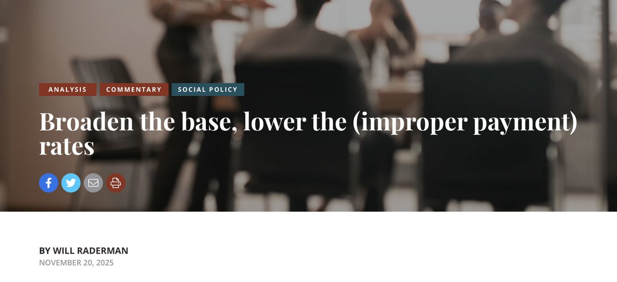 New piece up @Niskanen on the Federal Unemployment Tax (FUTA) and some number-crunching courtesy of <a href="/The_Budget_Lab/">The Budget Lab</a>!

As I argue, raising the FUTA wage base - even just to offset inflation from the last 3 yrs - can pay for key reforms to how we finance unemployment agency work.🧵