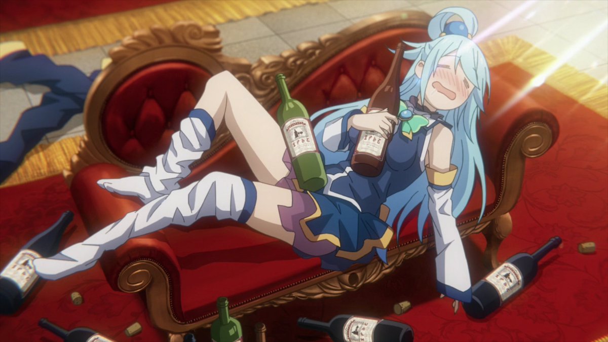 Time for bed. Sadly, I don't have anything like a comfort bottle or a useless goddess to cuddle though.