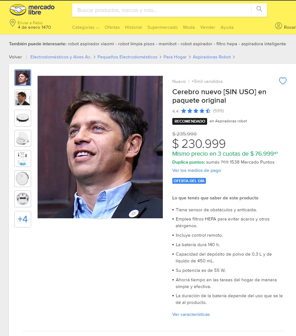 Al final era posta lo de la venta de órganos...