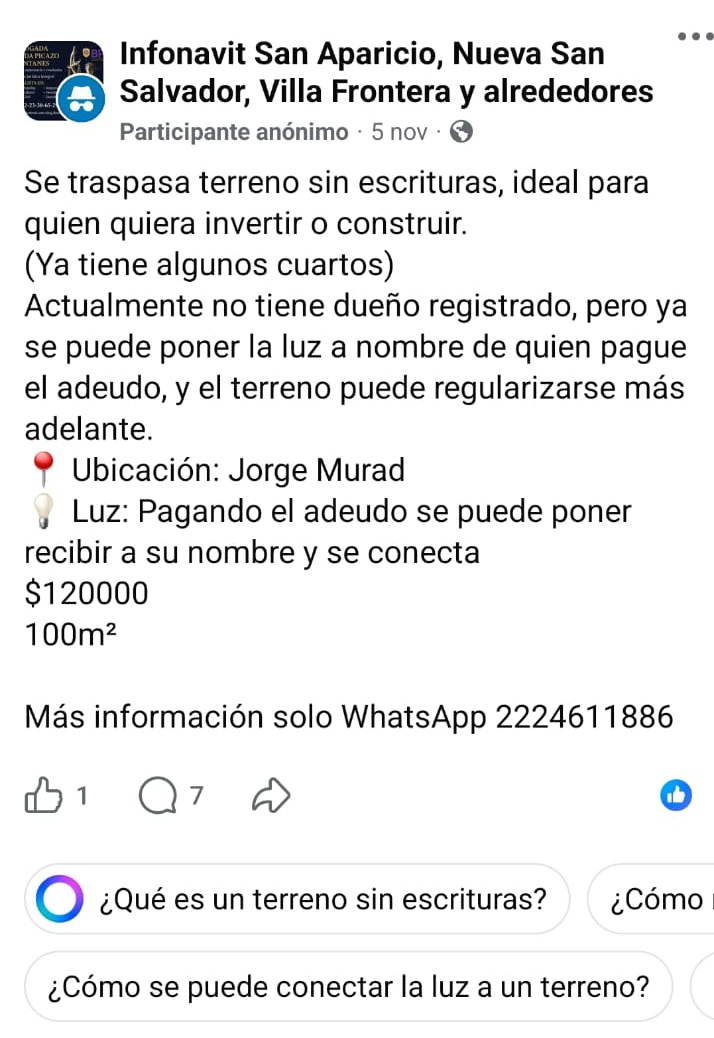 #FamiliaDonVergas Resulta que un oportunista puso a la venta un predio que es un espacio público ,mismo que <a href="/SGyDU_Puebla/">Secretaría de Gestión y Desarrollo Urbano</a> ya le había demolido por no contar con papeles. Ya puso anuncios para la venta dejando en claro que no tiene documentos 👀
¡ HAZME EL REFABRON CABOR !