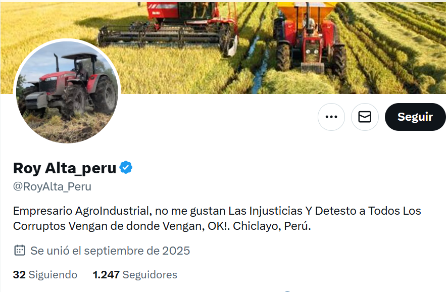 DanteBobadilla's tweet image. Vean a este mojón rojo de @RoyAlta_Peru Dice ser &quot;empresario agroindustrial&quot; pero se pasa todo el día tuiteando babosadas de rojo traumadito. Qué va a ser empresario este trollcito. Solo es un rojo parásito que vive de las propinas. Asco de gentuza hay en la izquierda.