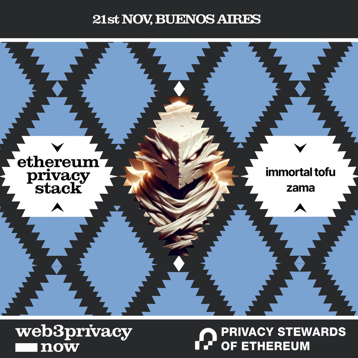 FHE, Institional adoption, cryptography.

<a href="/immortofu/">immortal tofu @ DevConnect 🇦🇷</a> x <a href="/zama/">Zama</a> 

Enabling privacy stack: eps25.web3privacy.info
