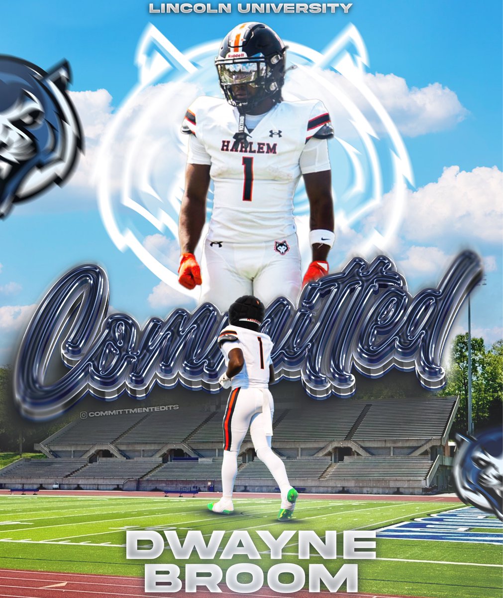 I wanted to say I am blessed for this opportunity. And <a href="/collinserin20/">Coach Collins</a> for giving me this opportunity to commit too Lincoln University thanks to <a href="/LUMO_FB/">Lincoln University (Missouri) Football</a> <a href="/GoBlueTigers/">Lincoln University (Missouri) Athletics</a>
