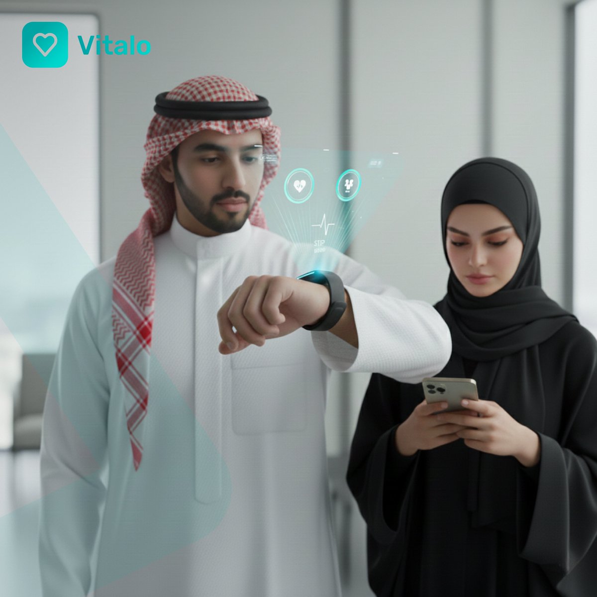 HelloVitaloapp's tweet image. كل رقم تسجله أجهزتك يحمل قصة، و«فيتالو» يحوّلها إلى فهم أعمق لجودة حياتك.
Every number your device tracks has a story. Vitalo turns that story into deeper understanding.
 #فيتالو #تحسين_جودة_الحياه #رفيقك_الذكي
#Vitalo #YourWellnessCampanion #SmartLiving
vitaloapp.com