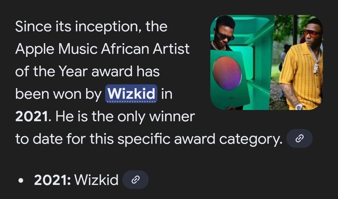Hezwhy's tweet image. An Award that was created 2021 and was scraped 2021, Of course he would be the only winner. lol
