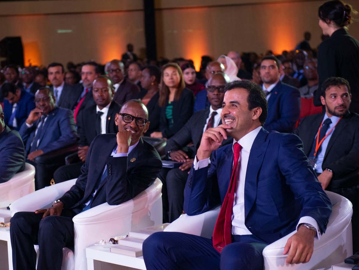 QuoteofKagame's tweet image. “I expressed appreciation for Qatar’s vital role in mediation efforts across various conflicts, including in the Great Lakes Region.” 

President Kagame
