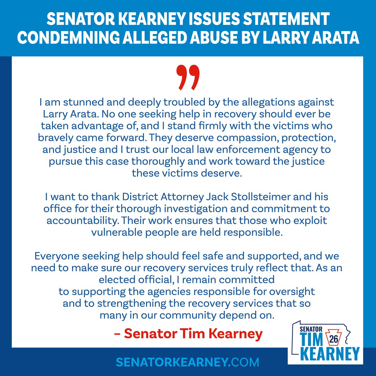 Senator Tim Kearney tweet media