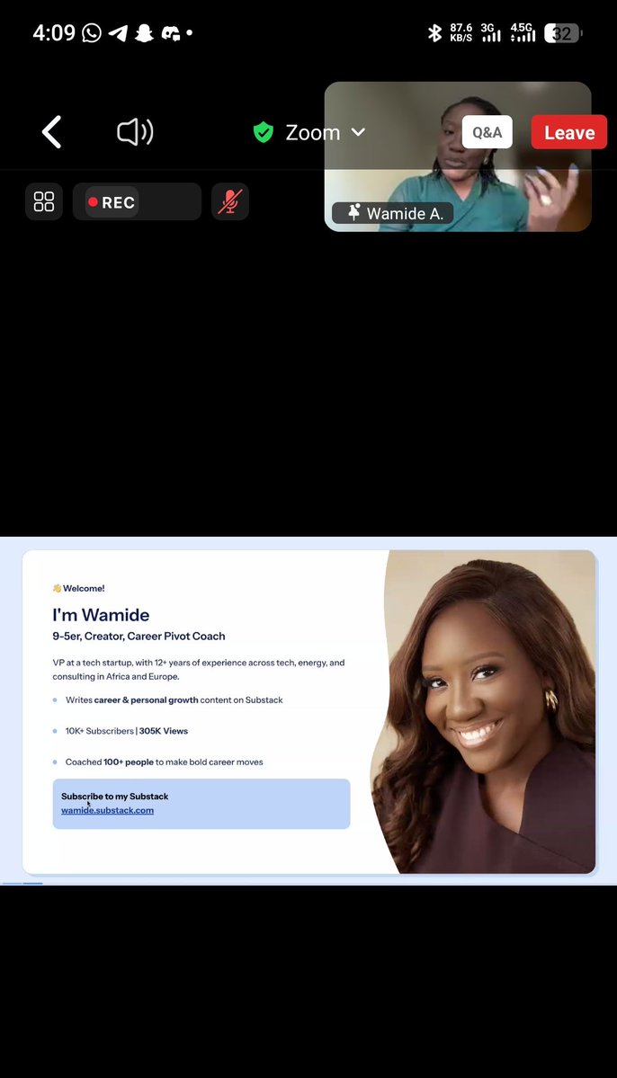 OmavuayeA79986's tweet image. Huge thanks to TS Academy, my sponsor Eric Gugua, and Wanide A. for today’s Zoom class on :Building a sustainable tech career&apos;. It was Insightful, inspiring, and full of practical guidance. I&apos;m truly grateful for this opportunity!
#TechTalks 💻 #CareerGrowth 🚀 #TSacademy