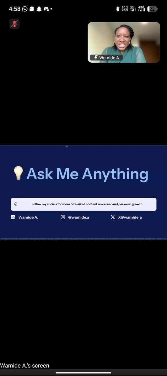 OmavuayeA79986's tweet image. Huge thanks to TS Academy, my sponsor Eric Gugua, and Wanide A. for today’s Zoom class on :Building a sustainable tech career&apos;. It was Insightful, inspiring, and full of practical guidance. I&apos;m truly grateful for this opportunity!
#TechTalks 💻 #CareerGrowth 🚀 #TSacademy