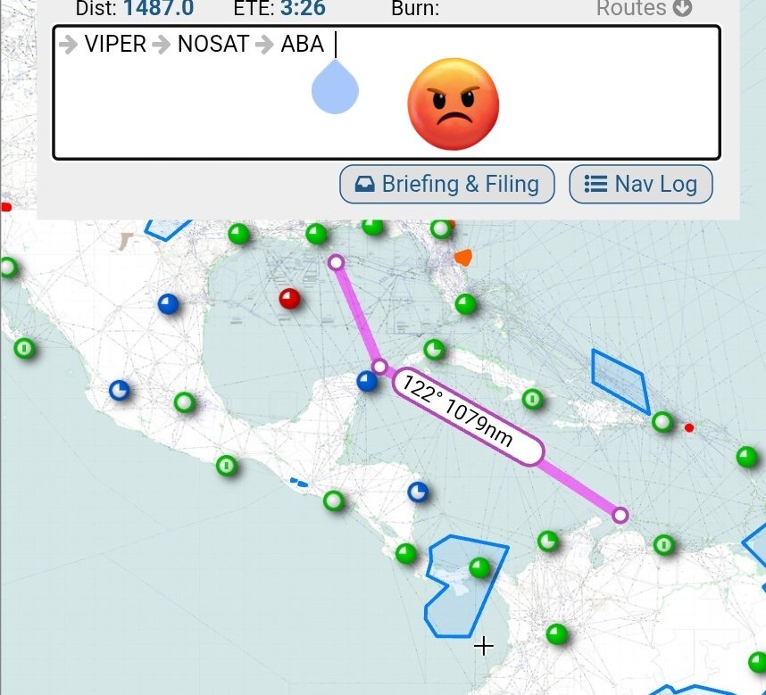 Especulando el posible destino, ruta y velocidad de esos B-52, podríamos verlos cerca de Cancún en cualquier momento en los próximos minutos y entrando a FIR Curaçao cerca de las 3:30pm (19:30UTC)...
...o no 🤷🏻‍♂️