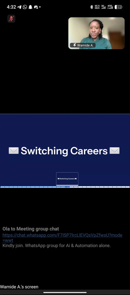 OmavuayeA79986's tweet image. Huge thanks to TS Academy, my sponsor Eric Gugua, and Wanide A. for today’s Zoom class on :Building a sustainable tech career&apos;. It was Insightful, inspiring, and full of practical guidance. I&apos;m truly grateful for this opportunity!
#TechTalks 💻 #CareerGrowth 🚀 #TSacademy