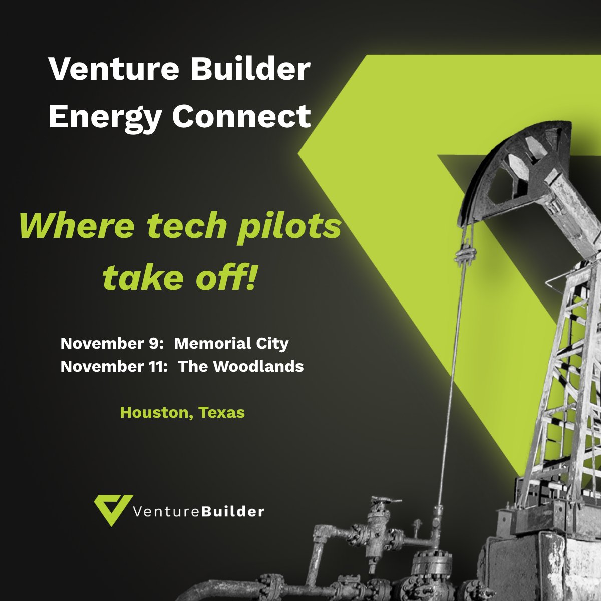 VentureBuildVC's tweet image. O&amp;amp;G leaders — if tech scouting is on your 2026 roadmap, don’t miss @VentureBuildVC  Energy Connect in Houston.

Dec 9, Memorial City: luma.com/qqzl68gl
Dec 11, Woodlands: luma.com/xafh3qd6

Meet 24 vetted tech startups (AI/ML, automation, robotics, emissions,…