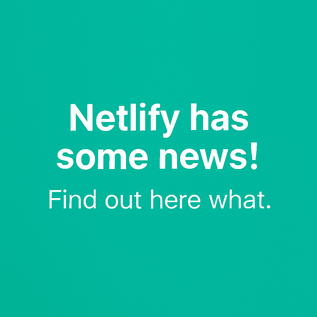 MetaadvisorEU's tweet image. Netlify just rolled out new limits &amp;amp; warnings — and if you deploy often, this update matters.
Faster builds, stricter rules, and changes for every dev 
We broke it down in 20 seconds.
👉 Full explainer on MetaadvisorEU metaadvisor.eu/news/netlify-a…

#netlify #devnews #jamstack #hugo