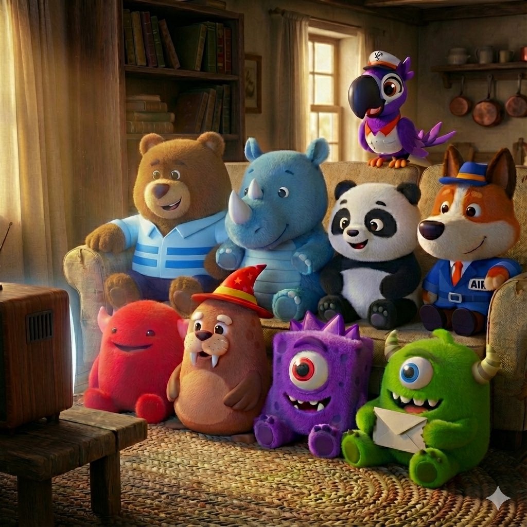 syedbalkhi's tweet image. Nano Banana Pro - multiple @AwesomeMotive brand mascots hanging out. 

Featuring:

- Sullie from WPForms @easywpforms 
- Dannie from AIOSEO @aioseopack 
- Teddie from Charitable @wpcharitable 
- Archie from OptinMonster @optinmonster 
- Charlie from MonsterInsights…