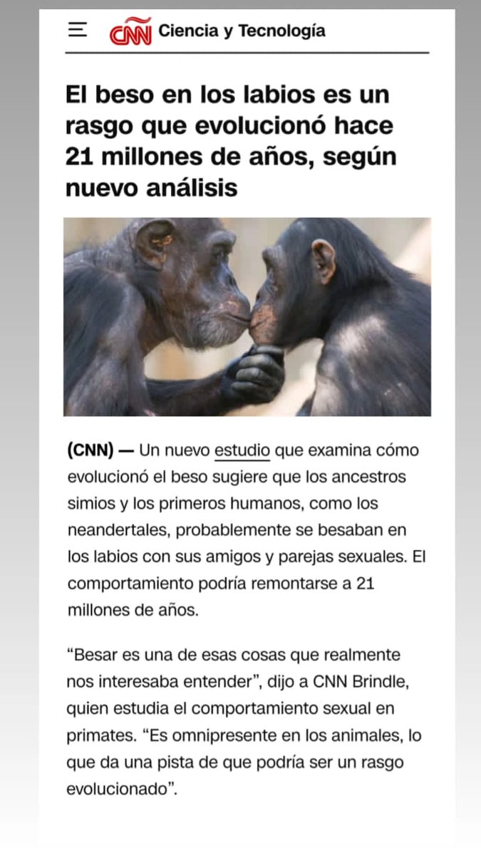 ParauteLags's tweet image. #Primates #Evolución #Simio #Beso #humano