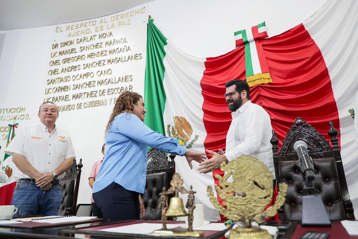 SOTOP_Tab's tweet photo. El día de hoy, el Secretario de Ordenamiento Territorial y Obras Públicas presentó su Primer Informe durante la comparecencia ante el Pleno del H. @CongresoTabasco, en su calidad de Titular de la dependencia. Este ejercicio de rendición de cuentas reafirma el compromiso con la transparencia, el diálogo republicano y la responsabilidad institucional para informar sobre los avances, acciones y desafíos que orientan nuestro trabajo a favor del desarrollo integral de Tabasco. 💚