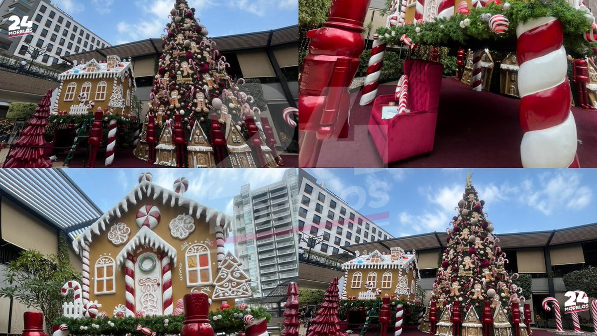 24_morelos's tweet photo. ¡YA SOLO FALTA SANTA! HERMOSA VILLA NAVIDEÑA EN AVERANDA

Parece que este año las plazas comerciales de #Cuernavaca, compiten por tener la decoración navideña más bonita.

En #Averanda, han instalado una hermosa casa de jengibre, acompañada de un árbol navideño, cascanueces y un asiento reservado para Santa.

Mientras esperamos su llegada desde el #PoloNorte, podemos disfrutar de estos bellos adornos y tomarnos una fotografía con precaución.