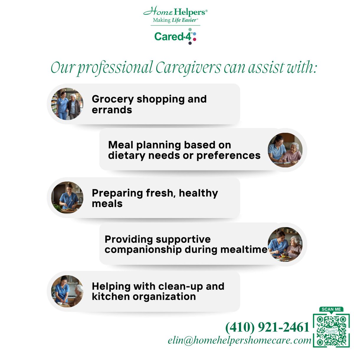 EdwardSiraya's tweet image. 🍽️ Making mealtimes easier at home.
Our caregivers help with meal planning, grocery runs, cooking, companionship, and kitchen cleanup — so seniors can enjoy healthy meals with less stress. 💚

📞 (410) 921-2461
📧 elin@homehelpershomecare.com
🌐 homehelpershomecare.com/hanover-md
