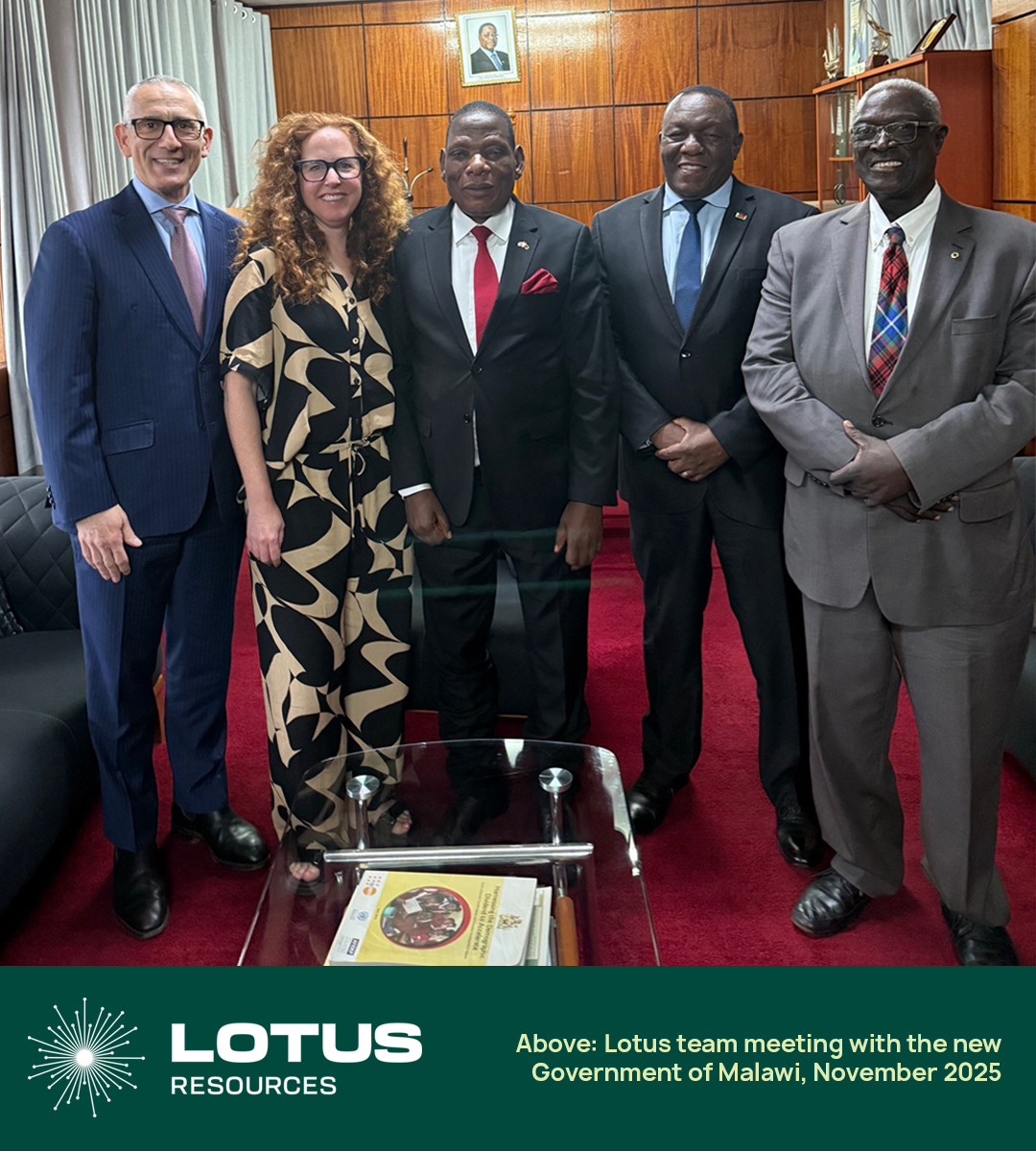 Lotus_Resources's tweet image. Our team was pleased to meet with the new Government of Malawi in Lilongwe last week, including the Ministry of Finance, Mining Ministry Regulatory Authority, Atomic Energy Regulatory Authority and the Reserve Bank of Malawi.

Discussions included an update on the ramp up of…