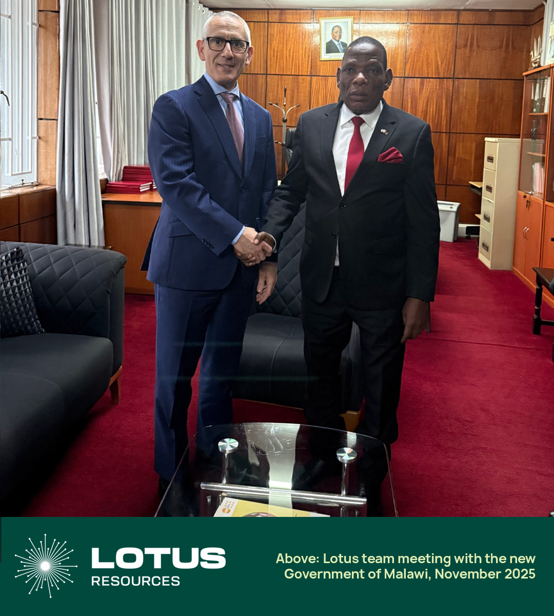 Lotus_Resources's tweet image. Our team was pleased to meet with the new Government of Malawi in Lilongwe last week, including the Ministry of Finance, Mining Ministry Regulatory Authority, Atomic Energy Regulatory Authority and the Reserve Bank of Malawi.

Discussions included an update on the ramp up of…